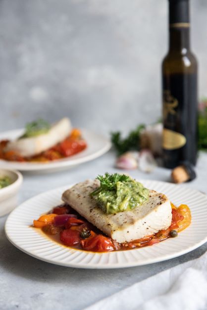 Grilled Mahi with Basil Butter