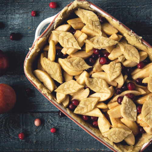 Apple Cranberry Slab Pie