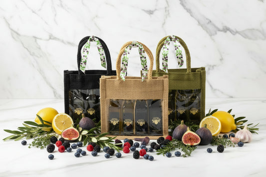 4 pack Jute Tote Sampler Set