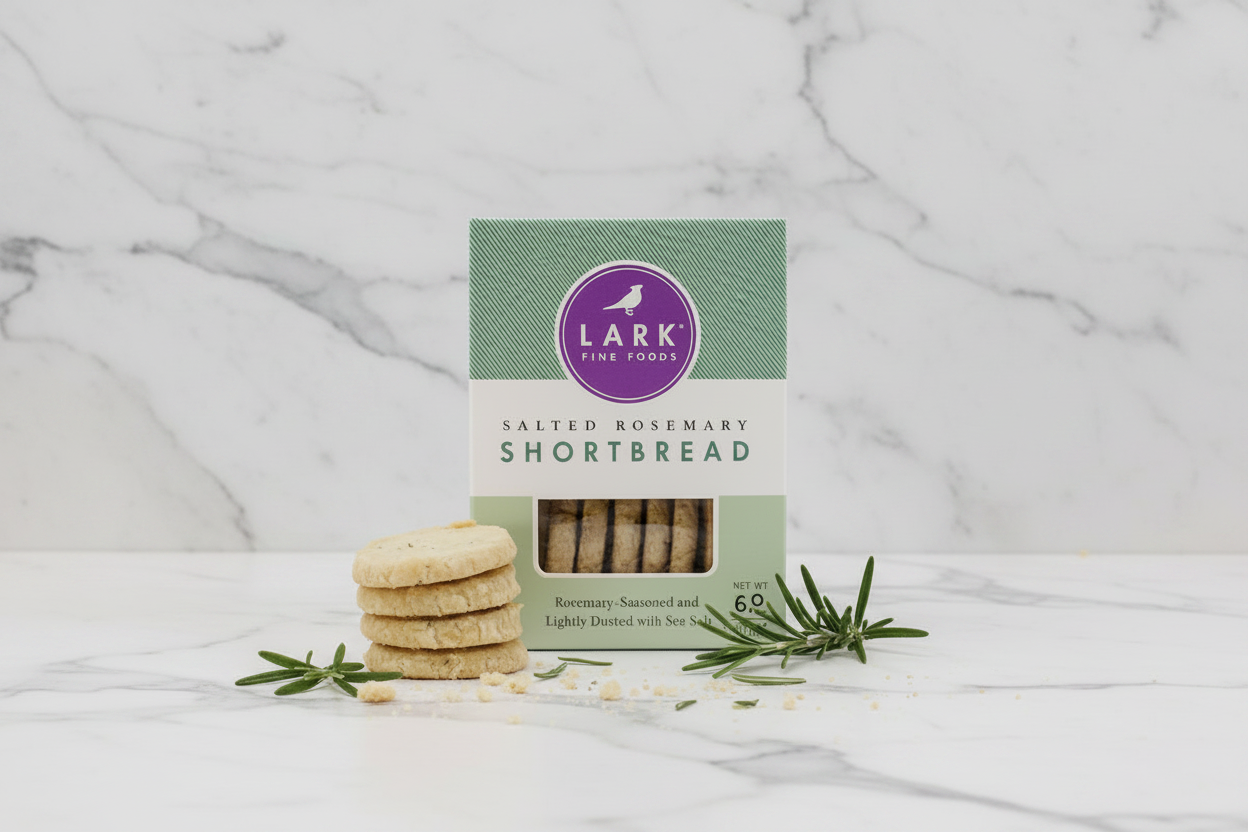 Salted Rosemary Shortbread