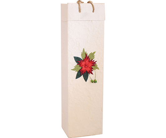 Red Flower gift bag