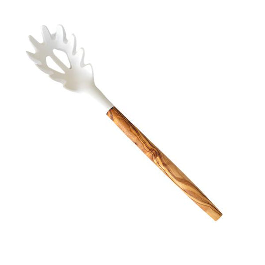 Olive Wood Silicone Pasta Server