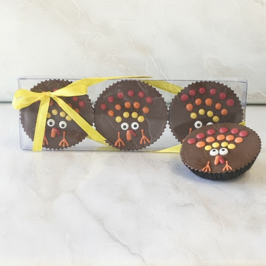 3pc Milk Chocolate Peanut Butter Turkeys