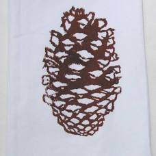 Pine Cone Flour Sack Towel