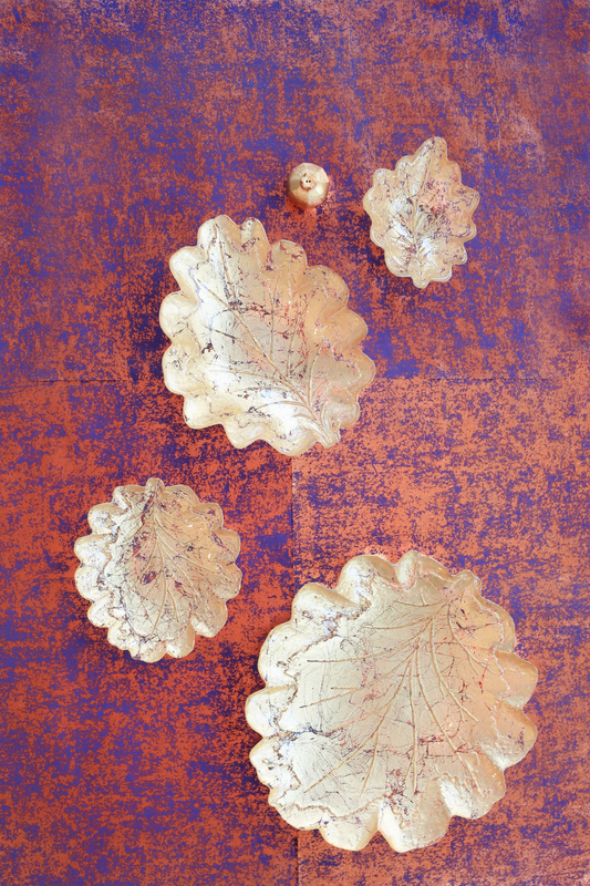 Moon Glass Leaf Platter