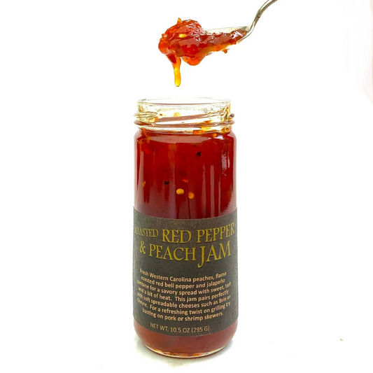 Roasted Red Pepper and Peach Jam