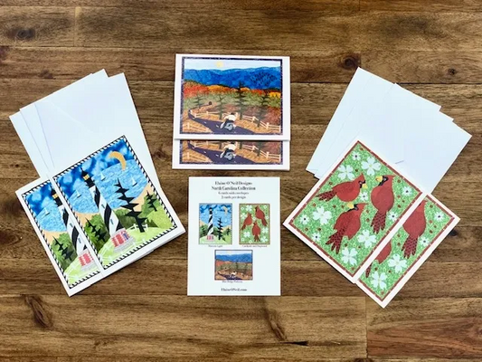 NC notecards by Elaine O'Neil (set/6)