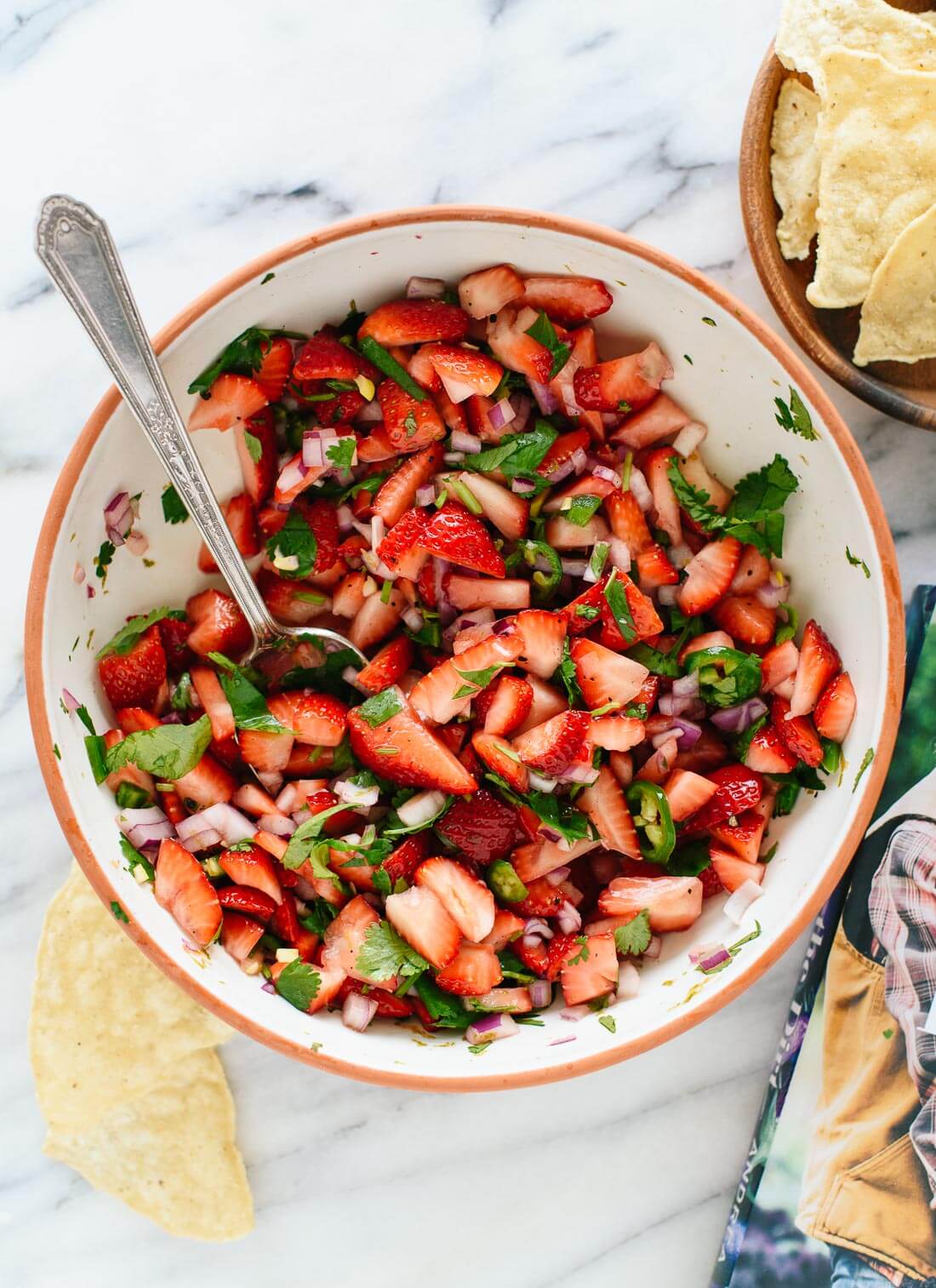 Spicy Sweet Strawberry Balsamic Salsa