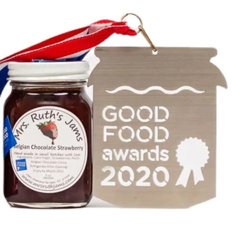 Belgian Chocolate Strawberry Jam (2020 Good Food Award Winner!)