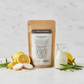 A kraft paper stand-up pouch of Spice House Green Goddess Seasoning Mix, shown from the back against a light gray background.