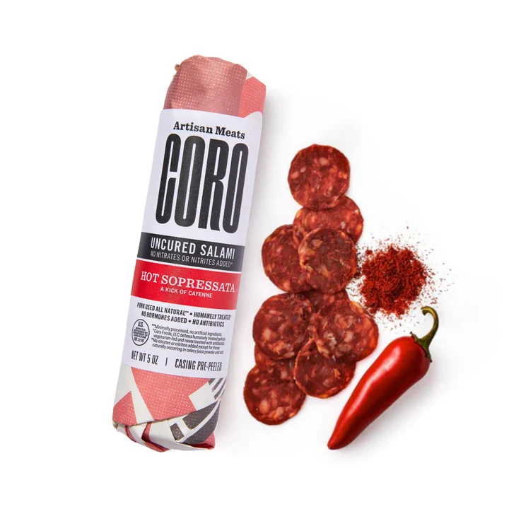 Hot Soppressata Piccolo Salumicured by Coro