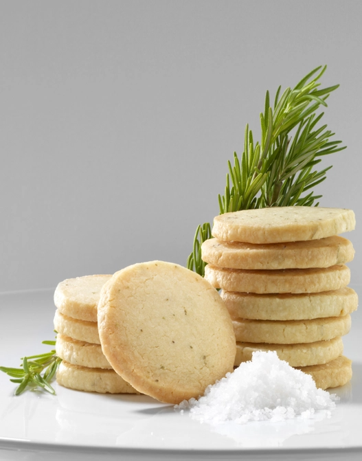 Salted Rosemary Shortbread