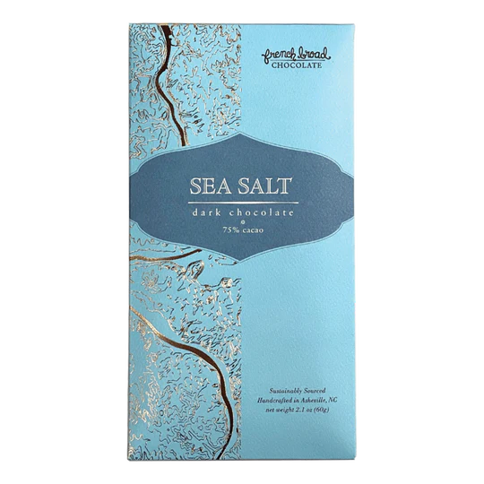 Sea Salt Dark Chocolate (75%)- French Broad Chocolate